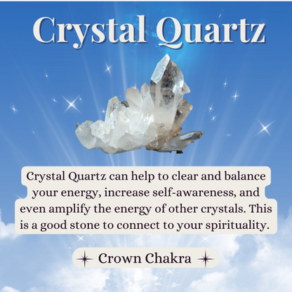 Double Terminated Crystal Quartz MANIFESTSTION Mala Bracelet