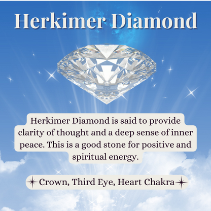 Crown Chakra Healing Herkimer Necklace