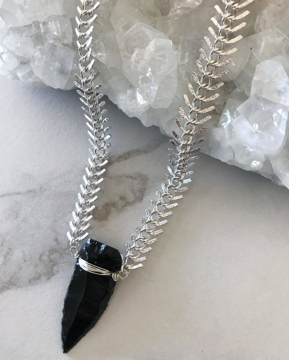 Arrowhead Necklace Obsidian, Gold Statement Choker, Black Arrowhead Necklace, Arrowhead Pendant, Arrowhead Necklace Silver, Gold Boho Choker