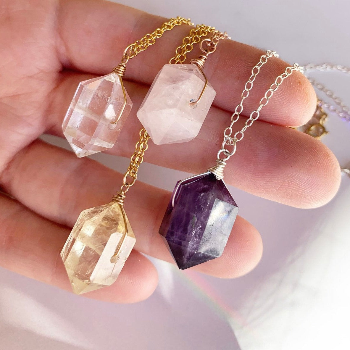 Handmade Natural Stone Necklaces-Right Now Jewelry