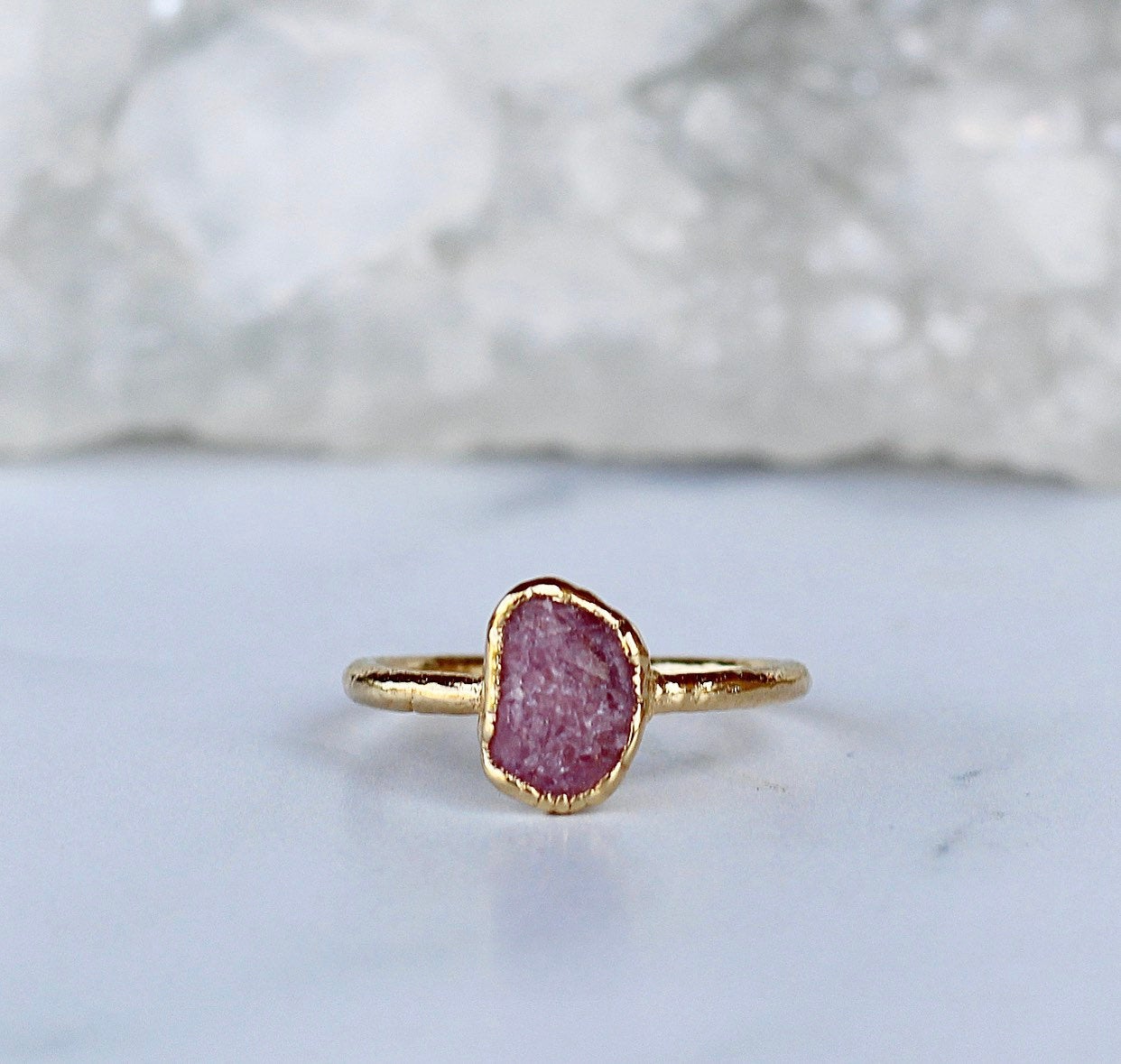 Oval Ruby & Diamond Ring – Pico Jewelry