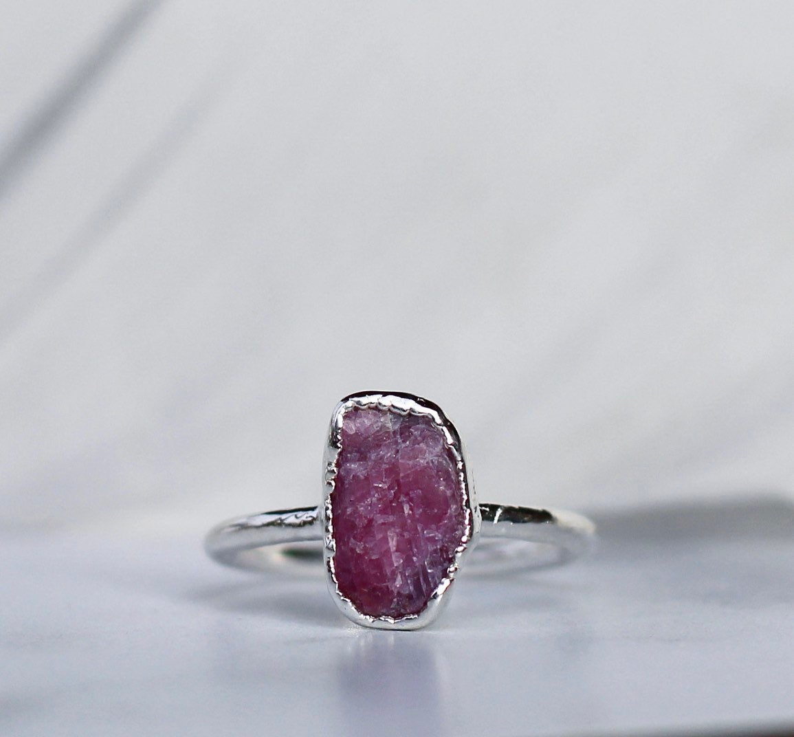 Beautiful Ruby gemstone ring in Tamba(Copper) - YouTube