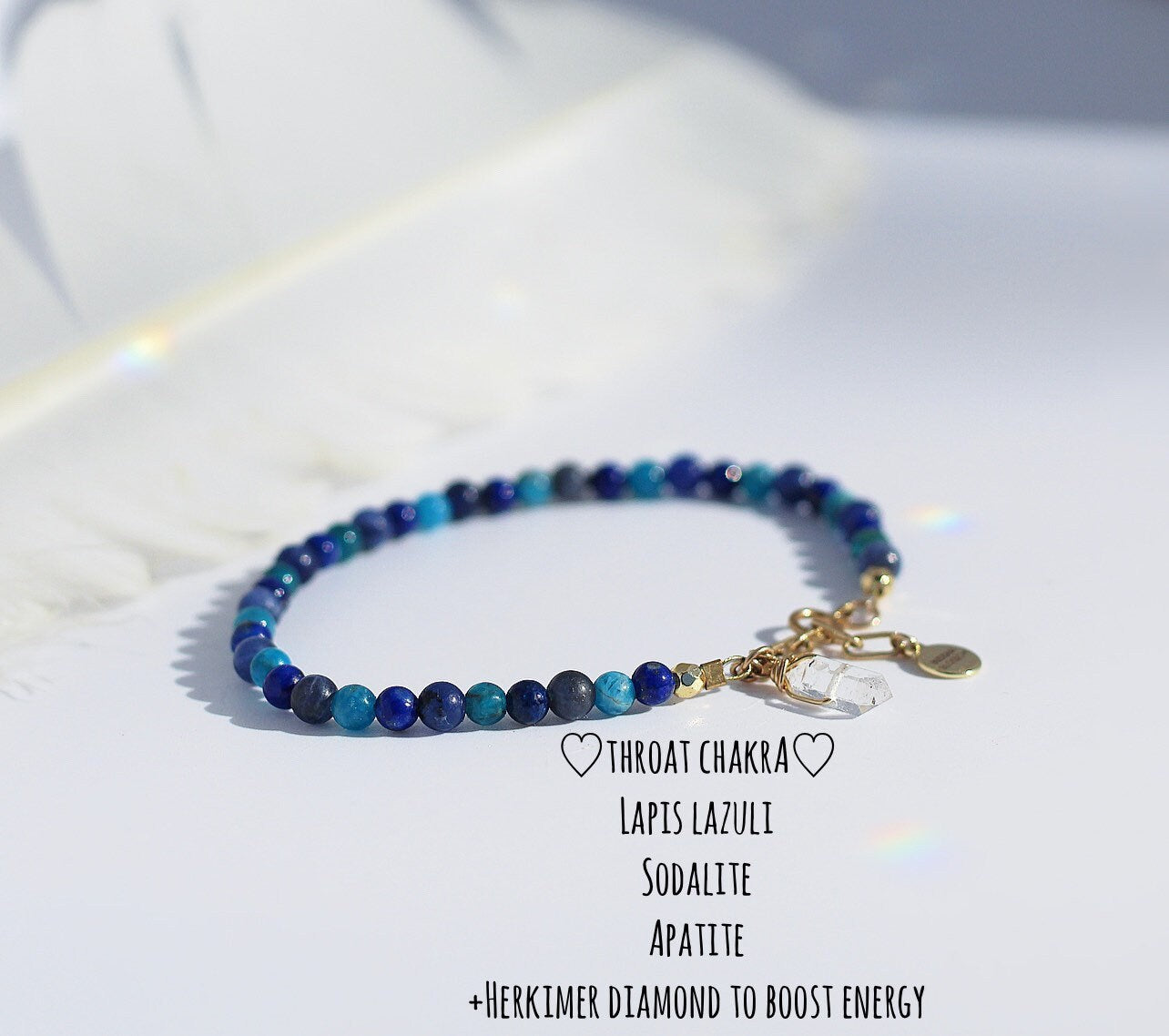 Blue Turquoise Beads Tree Of Life Pendant Yoga Chakra Bracelet