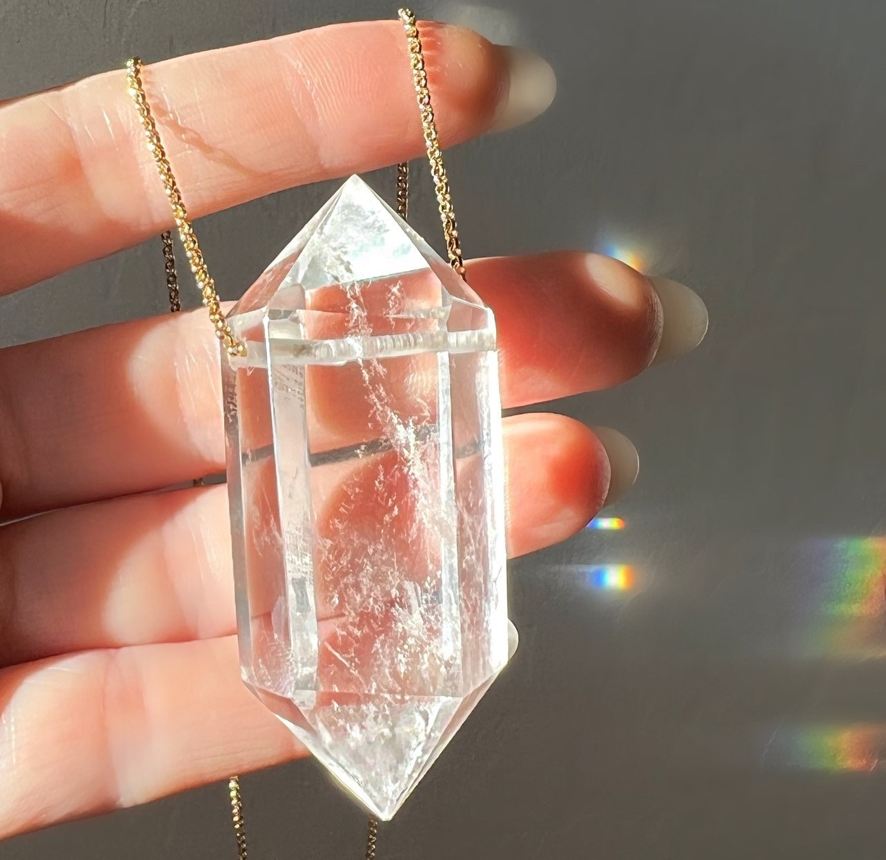 Crystal Clear Quartz Arrowhead Necklace – Fierce Forward