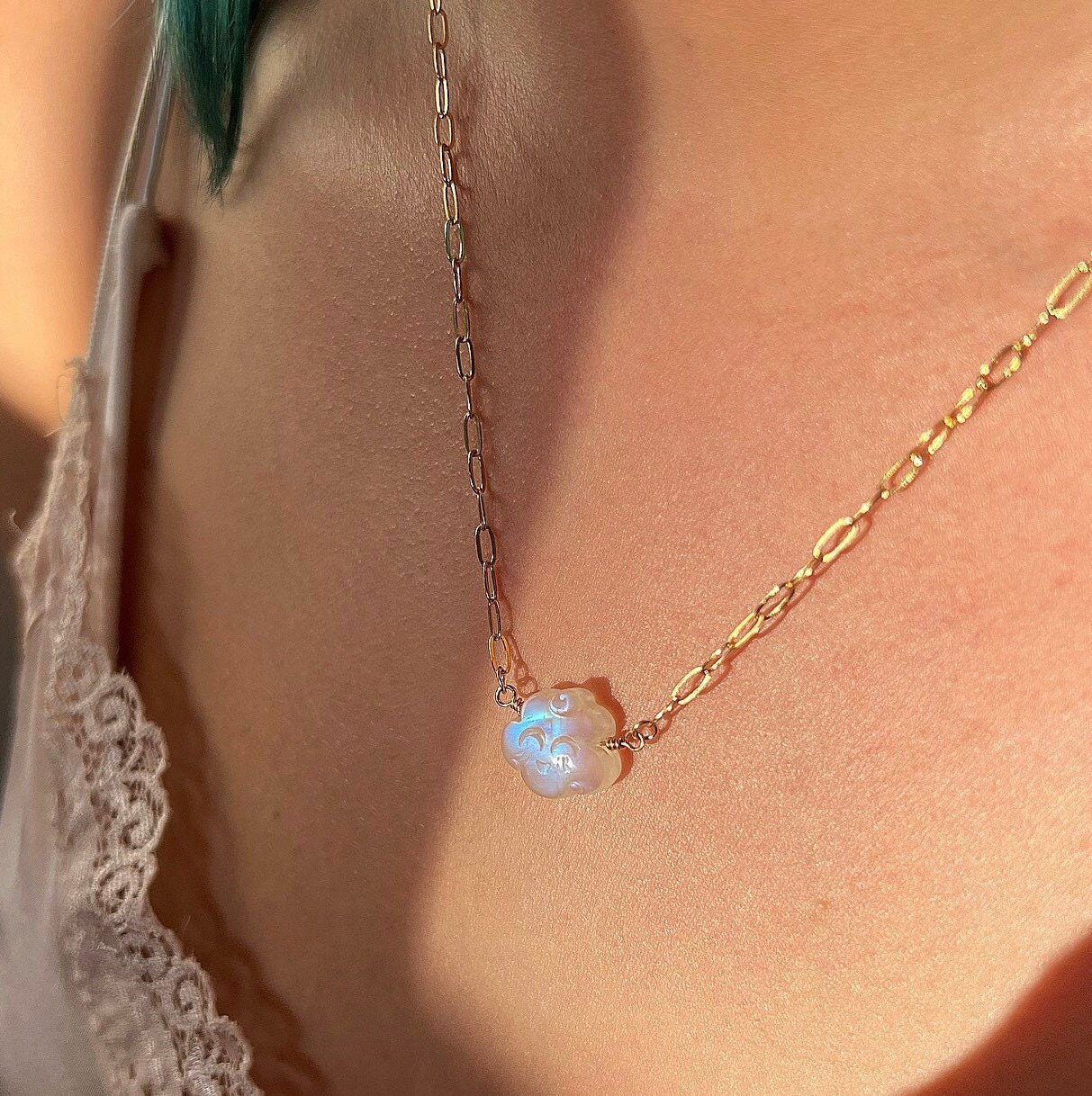 SALE! 14K Gold filled or Sterling Silver Moonstone Necklace BODY CHAIN Bikini Chain hotsell available in Turquoise, Amethyst, Onyx, & more!