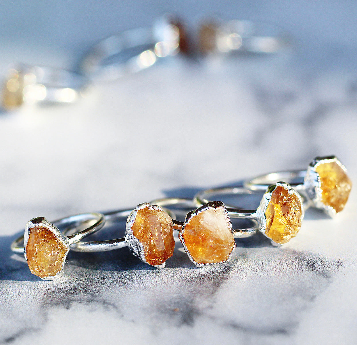 Raw Citrine Stacking Ring in Sterling Silver, Gift for Her, raw stone jewelry, Blossom jewels, Buddha Blossom, natural Style ring, Crystal Stacking, stacking Ring, Natural Citrine ring, Dainty raw stone, raw stone ring, Stone ring raw, Minimalist crystal